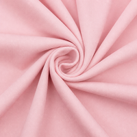 Tissu tricoté extensible respirant en polyester/spandex teint rose, poids moyen, personnalisable pour les vêtements et articles ménagers pour filles, largement utilisé
