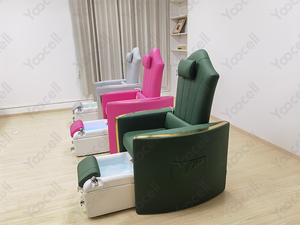 Yoocell – chaise de spa de luxe moderne gris clair, chaise électrique de réflexologie des pieds, <span class=keywords><strong>manucure</strong></span> et pédicure, pour salon de <span class=keywords><strong>manucure</strong></span>, <span class=keywords><strong>2022</strong></span> - Product Image 6