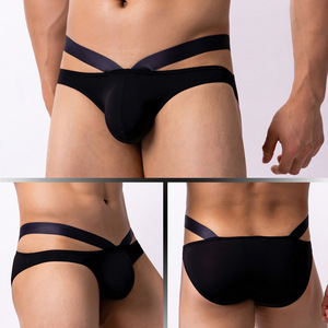 Calzoncillos de Seda de Hielo para Hombre, Sexy, Finos, de Cintura Baja, Transpirables, Suaves, Transparentes, Cómodos, Ropa Interior Masculina Tipo Triángulo - Product Image 1