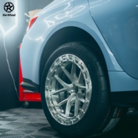 Jantes forgées monobloc DW 19 20 21 pouces en alliage d'aluminium forgé, style beadlock argenté pour BMW G87 M2 M3 G80 M4 G82, jantes sport.