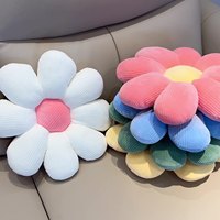 Coussin Fleur de Marguerite Jaune pour la Maison, le Salon, le Canapé, le Bureau – Coussins Mignons de Dessin Animé, Coussins Décoratifs Tournesol, Poupée Jouet, Coussins de Jeté