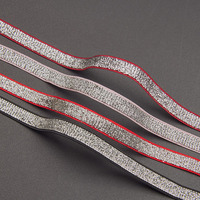 Bande élastique brillante et scintillante de 1 cm pour lingerie, sangle en nylon souple et résistante pour textile de maison, vêtements, sacs, bricolage