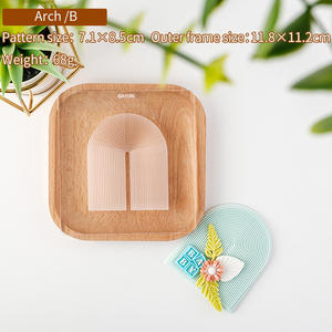 Emporte-pièces 3D personnalisés en plastique pour arche de <span class=keywords><strong>mariage</strong></span> arc-en-ciel 2026, <span class=keywords><strong>tampon</strong></span> d'embossage en acrylique pour pâte à sucre pour la pâtisserie - Product Image 5