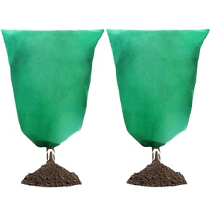 Housses de protection pour plantes avec fermeture éclair et cordon de serrage, bâches anti-gel pour plantes de jardin extérieures, arbres et plantes en <span class=keywords><strong>pot</strong></span>, hiver, temps froid - Product Image 1