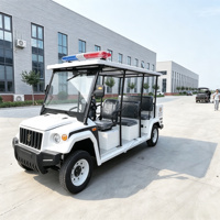 Véhicule de patrouille électrique 4 places, moteur AC 4KW, pour transport de sécurité avec pare-brise, idéal pour centres sportifs, OEM ODM - Meilleure vente
