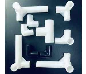 8mm PVC PE <b>Pipe</b> Plastic Connector Tee Elbow Straight Joint - Product Image 6