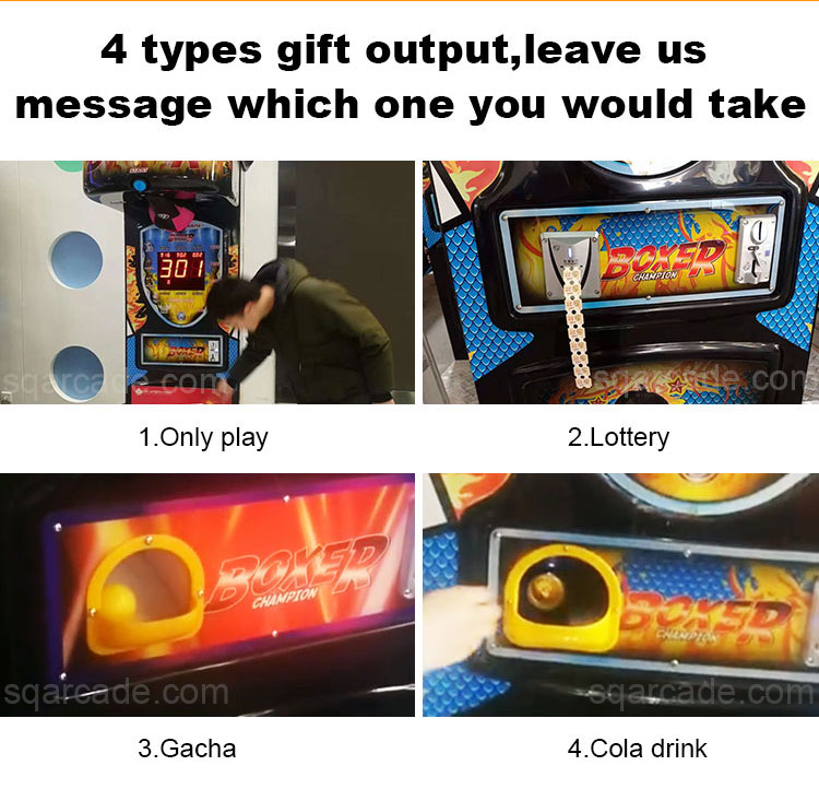 Electronic Amusement Operated Coin Kid Adult Stress Relief Kicking Game Machine Punch Arcade Boxing Game