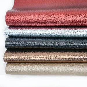 Artificial Microfiber Designer Vegan PU Faux Synthetic Leather Fabric For Handbag