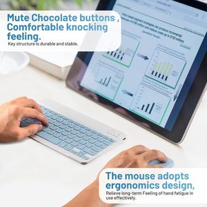 Juego de ratón <span class=keywords><strong>Bluetooth</strong></span> Klavye Teclado Y Mouse Inalambrico ratón <span class=keywords><strong>Bluetooth</strong></span> y teclado con ratón para trabajo de oficina Combo - Product Image 3