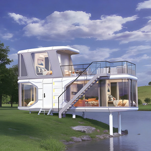 Casa Cápsula Espacial Grande de Dos Pisos, Personalizable, Ecológica, Oficina Modular Tipo Cápsula, Insonorizada, Prefabricada, Cuadrada - Product Image 3