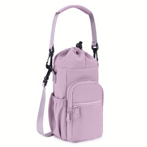 Custom Polyester Insulated Bottle Cooler Bag for Keeping Bottles Warm/Cold Crossbody Water Bottle Holder 2 Straps 40OZ Capacity - Product Image 3