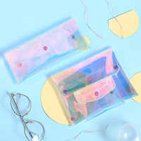Sac à main de voyage Transparent, Simple, mignon, en PVC, pour organisateur de maquillage, Version coréenne, bling-bling, multifonctionnel, Transparent Ins