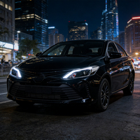 Ensemble de phares LED KGKB pour Toyota Vios XP150 NSP151 2017-2019, mise à niveau style Demon Eyes, lentille de projecteur, Plug & Play