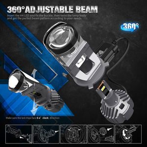 La lampadina 55W 5500 del faro della lente del proiettore di DMEX F40 H4 Mini LED lumi 9003 <span class=keywords><strong>HB2</strong></span>, Retrofit alta lampadina bassa del faro del fascio H4 - Product Image 3