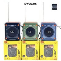Altavoz Portátil DV-2027S con Paneles Solares, Carga Inalámbrica, Bluetooth, Activo, para Fiestas, DJ, Exterior, con Woofer, Radio FM/TF/USB