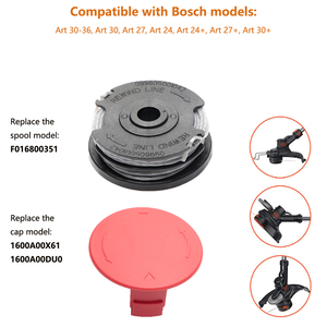 Trimmer spool Bìa 1600a00x61/1600a00duo tông đơ cap Tương thích với Bosch art24 art24 + art27 art27 + art30 art30 + Cỏ tông đơ - Product Image 5