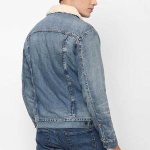 Veste en jean personnalisée pour homme de haute qualité, style streetwear, 100% coton respirant, veste d'hiver, vente en gros - Product Image 3