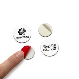 Carte RFID personnalisée en forme de disque, étanche, 125Khz 13.56Mhz, étiquette PVC pour usage social - Product Image 5