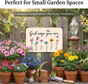 Custom Size/logo/shape Funny Sign Garden Decor <strong>God</strong> <strong>Says</strong> You Are.. Vintage Tin Sign 20x30cm for Home Patio Yard Decor - Product Image 4