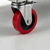 Chariot utilitaire à 3 niveaux en acier inoxydable, chariot de service roulant robuste, chariot de rangement multi-usages pour cuisine, atelier, hôtel