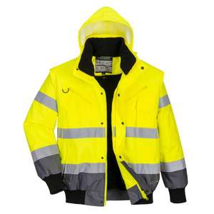 PORTWEST - C465YGYXXL Veste haute visibilité bicolore jaune/gris-EAN 5036108255870 HI-VIS WORKWEAR - Product Image 1