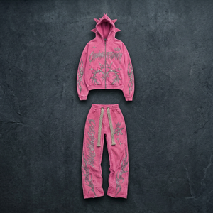 Conjunto Deportivo Informal para Hombre, con Capucha, Estampado, de 2 Piezas, Transpirable, Ecológico, Cortavientos, Ligero, para Deportes de Invierno - Product Image 2