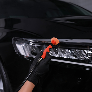 SPTA Mini Kit de Tampons de Polissage 5 Pièces T140 Coupe Intense Durable Haute Efficacité Éponges Plates <span class=keywords><strong>Orange</strong></span> pour le Detailing Automobile sur Petites Zones - Product Image 6