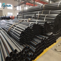 Tuyau de drainage perforé en HDPE 100mm 110mm SDR11 DN150 160mm 200mm 250mm 280mm, tuyau d'eau PE pour l'irrigation