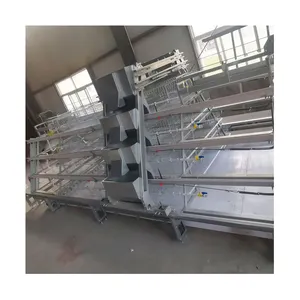 Hot Sale Broiler Hühner käfig Automatische Fütterung maschine Broiler käfige mit freiem Design Hühner haus