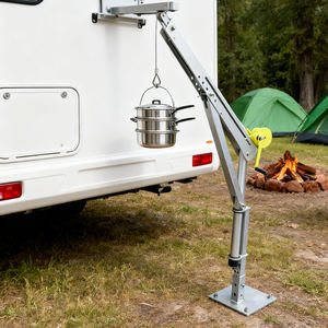 מנוף מיני מסתובב 360 מעלות לעבודה בשטח, 400-800 ק\"ג, סגסוגת אלומיניום, בעל תקן CE, גובה הרמה 2.3 מטר, גודל קטן - Product Image 6