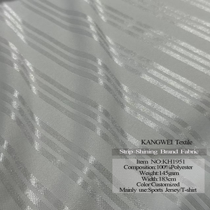 Tela Jacquard Brillante Blanca 100% Poliéster para Ropa Deportiva <span class=keywords><strong>Argentina</strong></span>, para Uniformes Personalizados, Jersey Antiolor para Niños y Niñas - Product Image 1