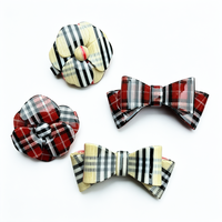 Épingle à cheveux en acétate à motif damier style universitaire Fanxing personnalisée pour femmes, idéale pour les fêtes et l'usage quotidien, accessoires capillaires de haute qualité en gros