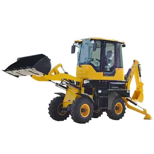 EACHAN 4x4 roda mini pemuat dengan Cina murah backhoe loader mini dengan harga untuk dijual