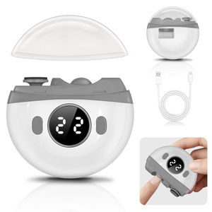 Coupe-ongles électrique Jumon 2-en-1, polisseur d'ongles automatique avec lumière, ciseaux et lime pour enfants et adultes - Product Image 5