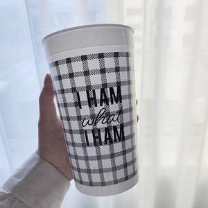 Gobelets de stade en plastique de 32 oz, gobelets de fête en polyéthylène cannelés, vente en gros, grande capacité, réutilisables, en PP, fabriqués au Vietnam, logo personnalisé - Product Image 3