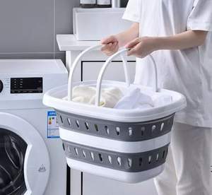 Offre Spéciale rétractable PP en plastique pliable cuisine et blanchisserie paniers de rangement panier à linge sale - Product Image 4