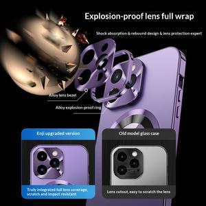 Funda Magnética para Teléfono 15 Pro Max, <span class=keywords><strong>Original</strong></span>, <span class=keywords><strong>de</strong></span> Doble Cara, con Cristal Electrochapado, sin Etiqueta Metálica - Product Image 3