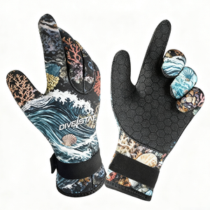 DIVESTAR Gants de <span class=keywords><strong>plongée</strong></span> personnalisés en néoprène écologique camouflage réglables imperméables toutes saisons 3 mm 5 mm 7 mm 18+ - Product Image 3