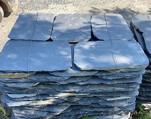 Losa de pizarra negra natural con tamaños aleatorios locos al por mayor, piedra de pavimentación para patio exterior, jardín, piedra de paso, piedra azul - Product Image 4