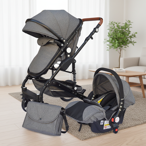 <span class=keywords><strong>Poussette</strong></span> <span class=keywords><strong>de</strong></span> luxe 2 en 1 avec nacelle, pliable, pour nourrisson, à position haute, réversible, landau <span class=keywords><strong>de</strong></span> voyage, chariot <span class=keywords><strong>de</strong></span> bébé - Product Image 1