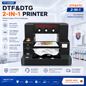 เครื่องพิมพ์ DTF รุ่น YY-3250D อเนกประสงค์ ขนาดใหญ่ 320x500 มม. เครื่อง 2-in-1 สำหรับพิมพ์บนผ้าฝ้าย โพลีเอสเตอร์ และผ้าแคนวาส - Product Image 1