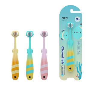 Brosse à dents à trois faces à cheveux doux pour enfants petits poissons moches pour bébé de 1 à 12 ans à usage domestique spécial Yangzhou fabricants - Product Image 5