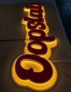 Letrero Acrílico LED Personalizado con Efectos de Color Cambiantes en 3D para Decoración y Promoción Comercial en Interiores - Product Image 3