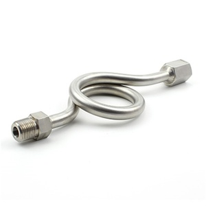 Hikelok alta presión 6000 PSI 1/4 ''1/2'' NPT BSP sifones de acero inoxidable para manómetro - Product Image 5
