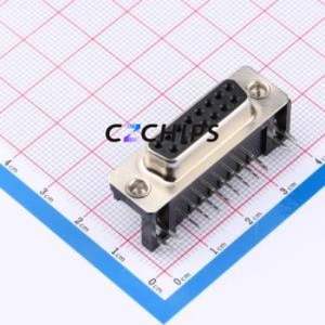 X0315FT7B1 D-Sub/VGA Connector Bent Lead Through Hole Connector Standard D-Sub Female 15P Right Angle Insert - Product Image 1