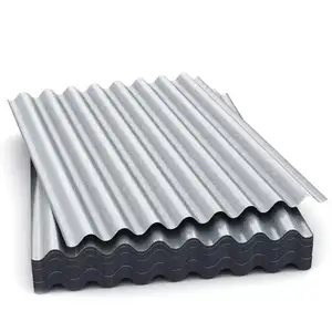 Levha başına 22 20 gauge galvanizli 8 ft oluklu demir sac çinko metal çatı kaplama levhası