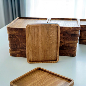 Bandeja Rectangular de Madera de Nogal Pulido para Almacenamiento - Joyería, Alimentos, Apta para Lavavajillas, Diseño Moderno y Lujoso para Cocina, Sala de Estar, Baño, Escritorio - Product Image 1