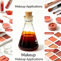 Pigment Liquide Rouge Paprika à Haute Dispersibilité, Extrait Herbal de Capsaïcine pour Gloss et Rouge à Lèvres, Matière Première Naturelle Cosmétique