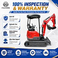 Agents FULCORE recherchés : Mini-excavatrice avec chenilles rétractables en option et commande hydraulique pilotée pour terrains de golf