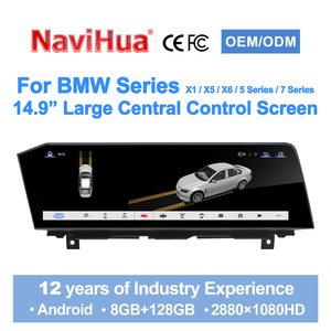 Écran tactile NaviHua Upgrade 14,9 pouces pour BMW X1 X5 X6 Série 5 Série 7, autoradio multimédia Android, navigation GPS, Carplay - Product Image 2